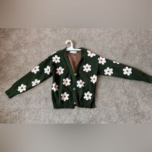willow & wind cute daisy cardigan